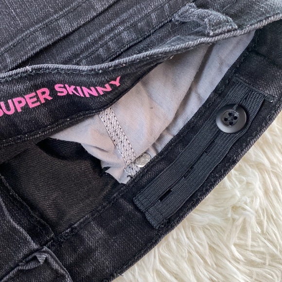 Girls Place Supper Skinny Size 16 Black Jeans - Picture 3 of 7